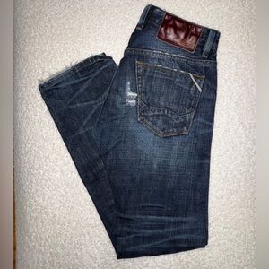 Cult of Individuality Dark Blue Straight Jeans